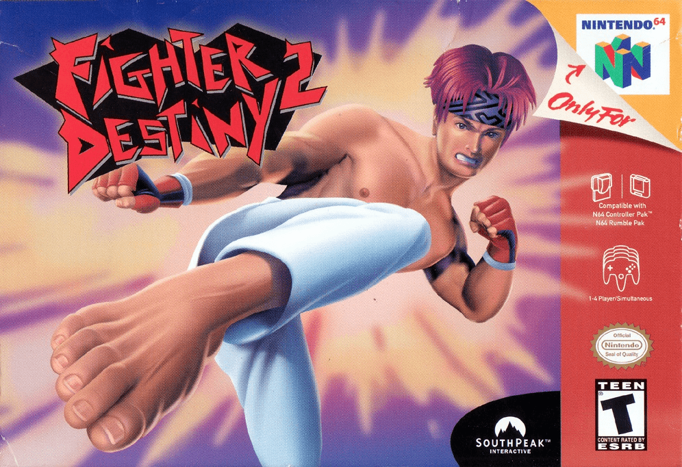 Fighter Destiny 2 box art for Nintendo 64